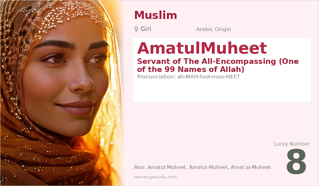 AmatulMuheet Name Meaning and Details