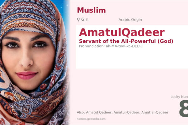 AmatulQadeer Meaning — Arabic Origin, Girl Name & Islamic Details (2025)