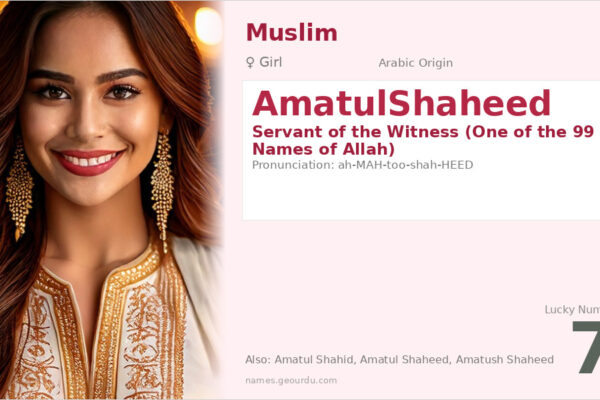 AmatulShaheed Meaning — Arabic Origin, Girl Name & Islamic Details (2025)