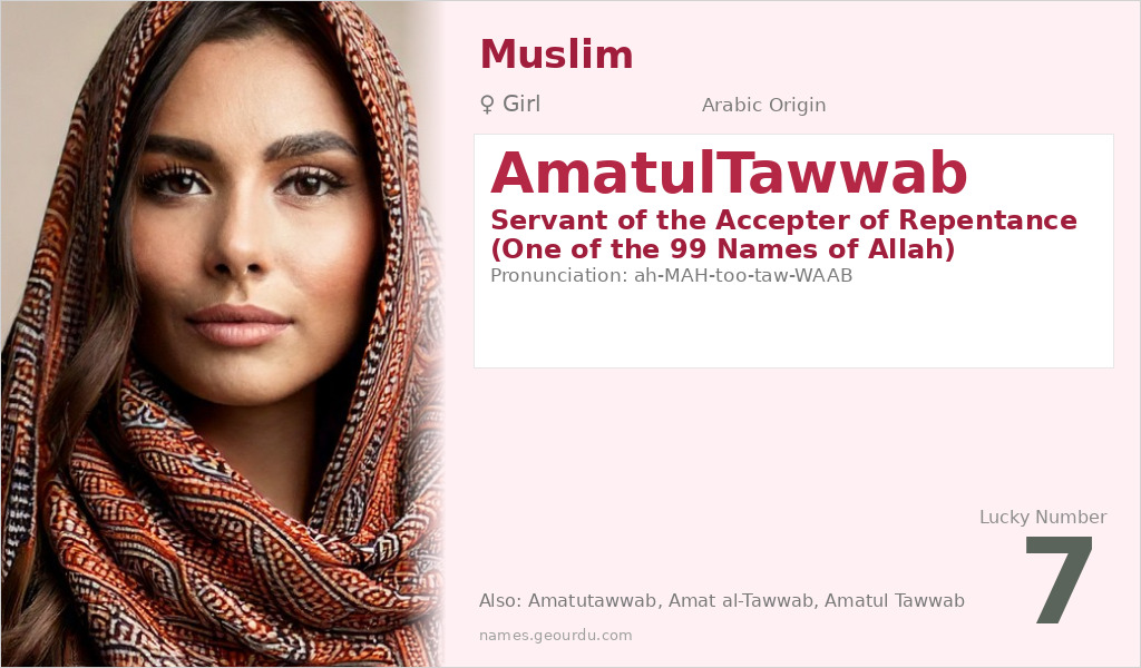 AmatulTawwab Name Meaning and Details