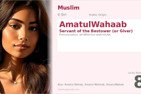 AmatulWahaab Meaning — Arabic Origin, Girl Name & Details (2025)