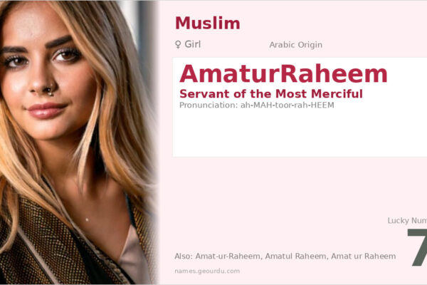 AmaturRaheem Meaning — Arabic Origin, Girl Name & Islamic Significance (2025)