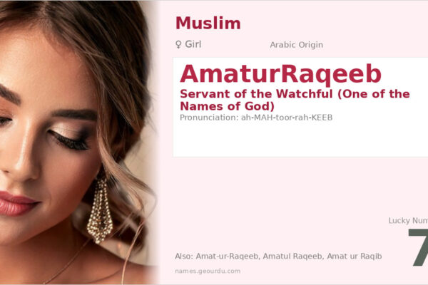 AmaturRaqeeb Meaning — Arabic Origin, Girl Name & Details (2025)