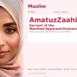 AmatuzZaahir Name Meaning and Details