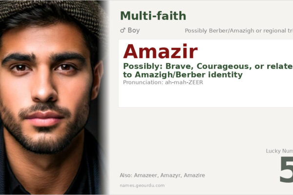 Amazir Name Meaning — Origin, Gender & Details (2025)