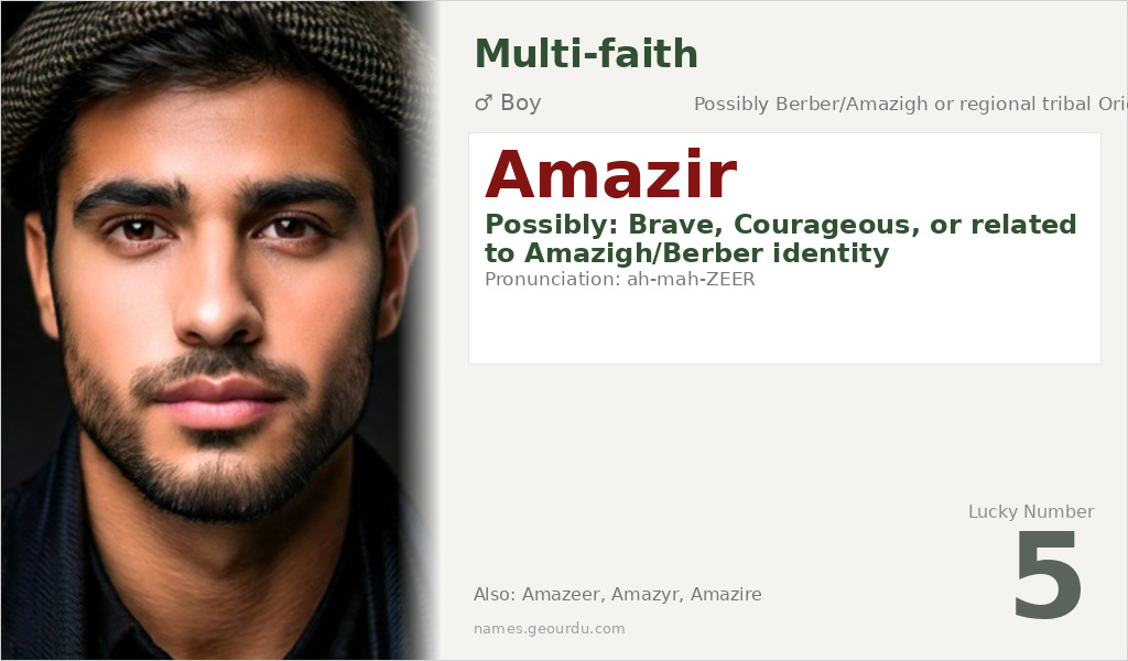 Amazir Name Meaning and Details