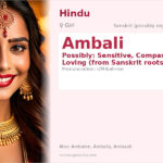 Ambali Name Meaning and Details
