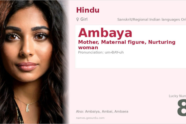 Ambaya Name Meaning — Sanskrit Origin, Girl Name & Cultural Significance (2025)