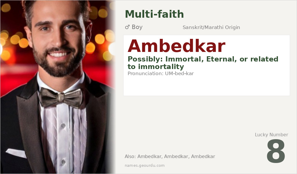 Ambedkar Name Meaning and Details