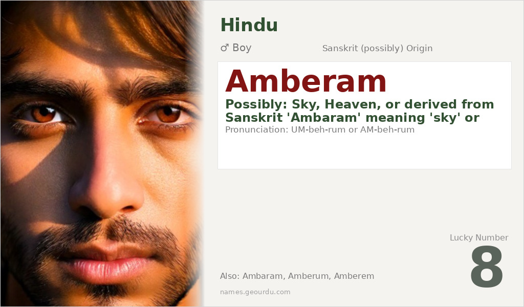 Amberam Name Meaning and Details