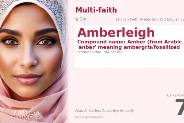 Amberleigh Name Meaning — English Origin, Girl Name & Details (2025)