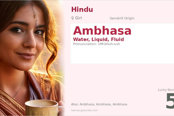 Ambhasa Meaning — Sanskrit Origin, Girl Name & Details (2025)