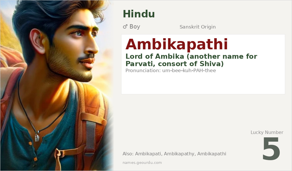 Ambikapathi Name Meaning and Details
