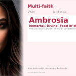 Ambrosia Name Meaning and Details