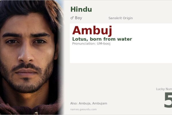 Ambuj Name Meaning — Sanskrit Origin, Boy Name & Details (2025)