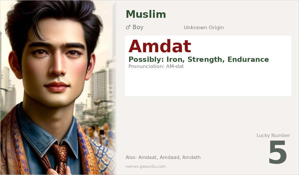 Amdat Name Meaning and Details