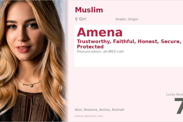 Amena Name Meaning — Arabic Origin, Girl Name & Islamic Significance (2025)