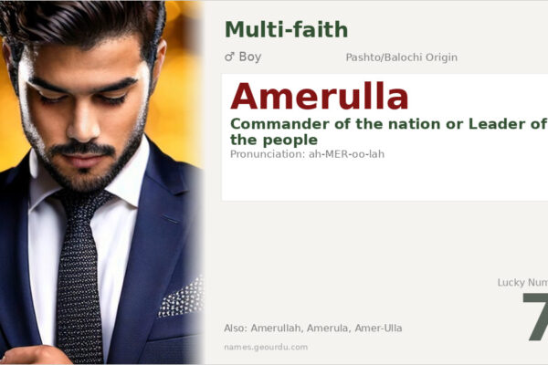 Amerulla Name Meaning — Pashto/Balochi Origin, Boy Name & Details (2025)