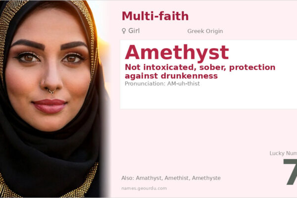 Amethyst Name Meaning — Greek Origin, Girl Name & Details (2025)