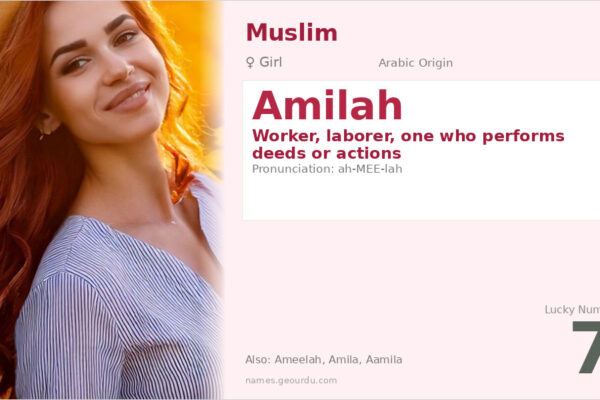 Amilah Name Meaning — Arabic Origin, Girl Name & Details (2025)