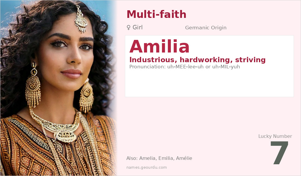 Amilia Name Meaning and Details