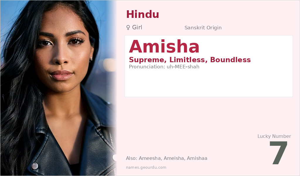 Amisha Name Meaning and Details