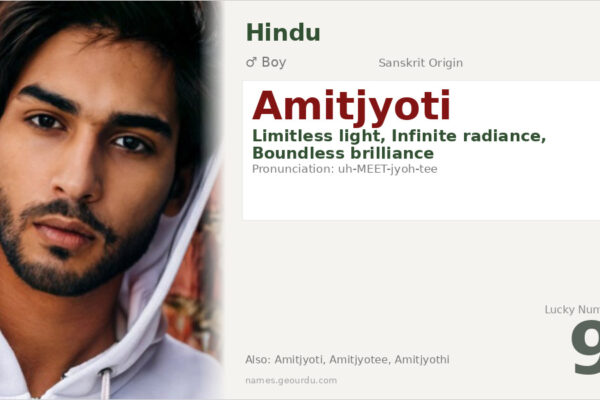 Amitjyoti Meaning — Sanskrit Origin, Hindu Boy Name & Details (2025)
