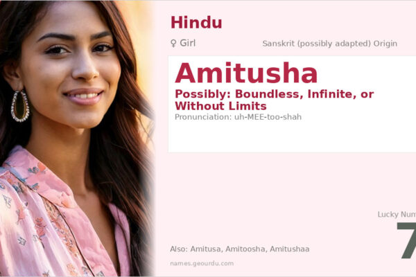 Amitusha Name Meaning — Origin, Gender & Details (2025)