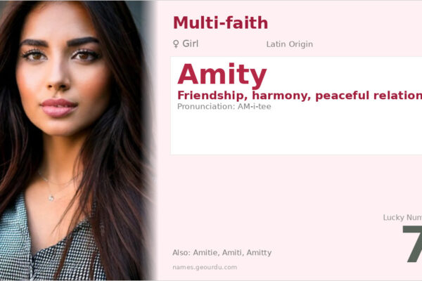 Amity Name Meaning — Latin Origin, Girl Name & Friendship Symbol (2025)