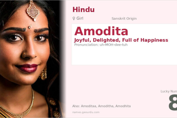 Amodita Name Meaning — Sanskrit Origin, Girl Name & Details (2025)