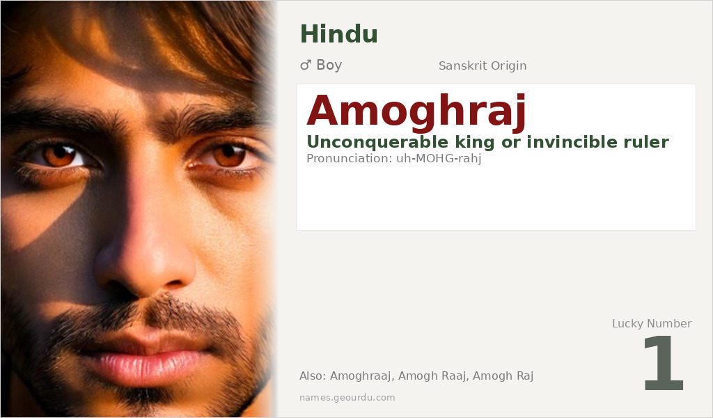 Amoghraj Name Meaning and Details