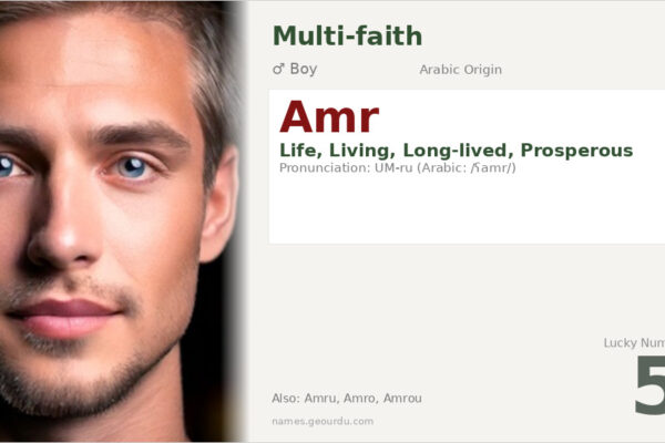 Amr Name Meaning — Arabic Origin, Boy Name & Details (2025)