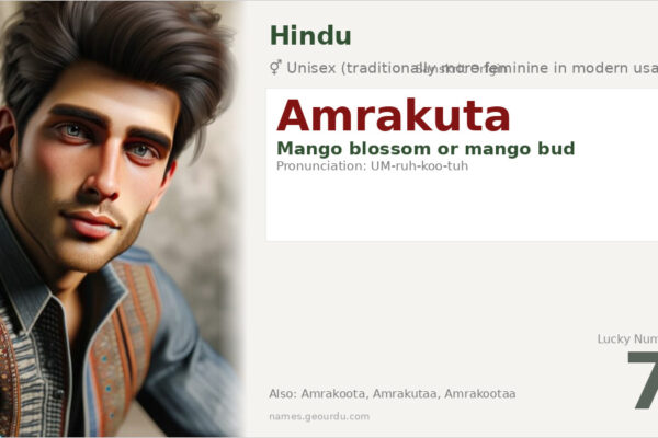 Amrakuta Name Meaning — Sanskrit Origin, Gender & Details (2025)