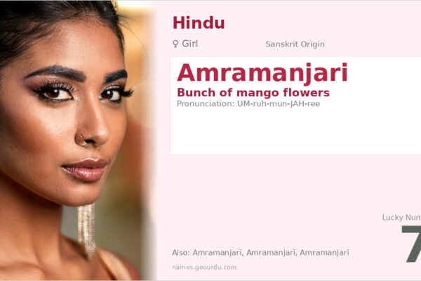 Amramanjari Meaning — Sanskrit Origin, Girl Name & Details (2025)
