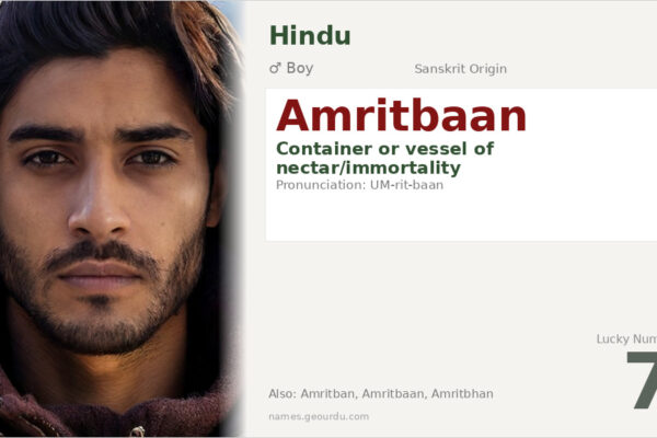 Amritbaan Meaning — Sanskrit Origin, Boy Name & Details (2025)