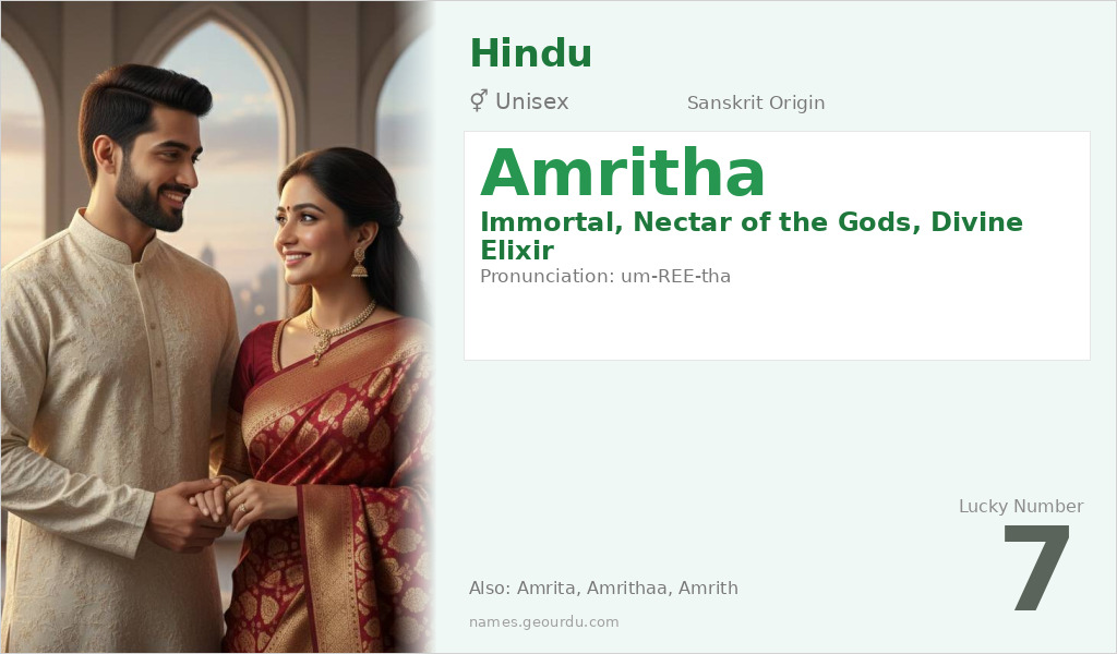 Amritha Name Meaning and Details