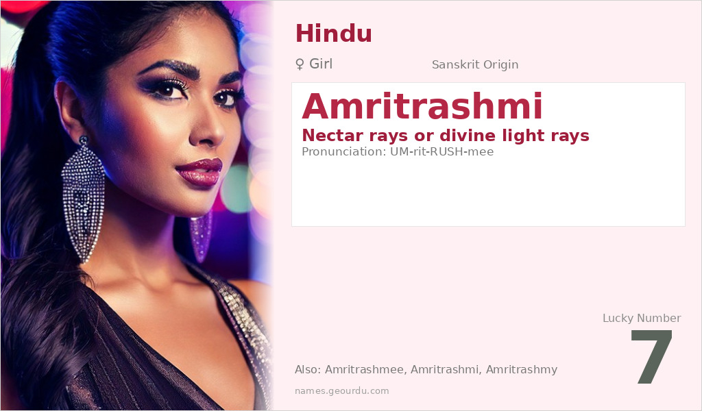 Amritrashmi Name Meaning and Details