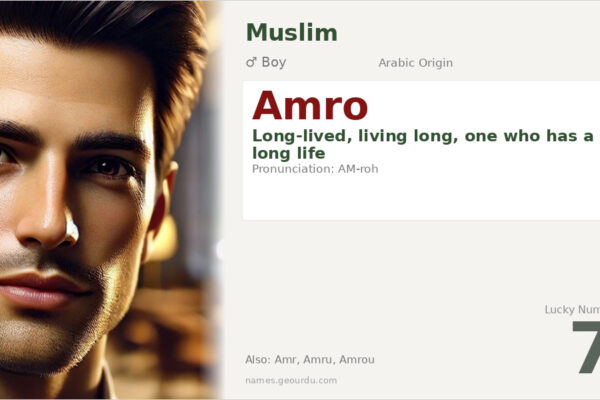 Amro Name Meaning — Arabic Origin, Boy Name & Historical Significance (2025)