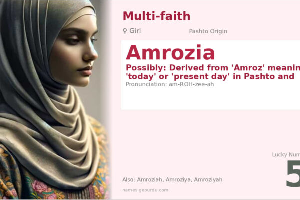 Amrozia Name Meaning — Pashto Origin, Girl Name & Details (2025)