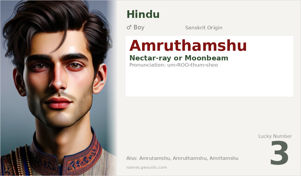 Amruthamshu Name Meaning and Details