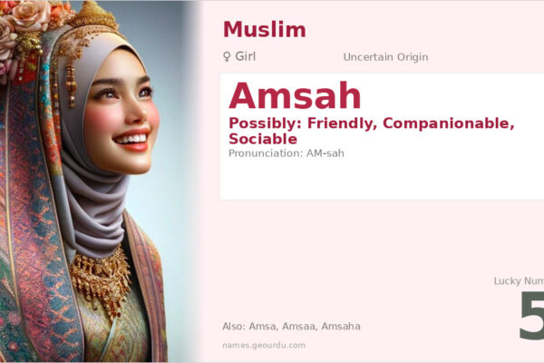 Amsah Name Meaning — Origin, Gender & Details (2025)