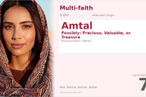 Amtal Name Meaning — Origin, Gender & Details (2025)
