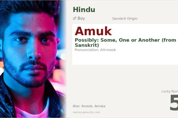 Amuk Name Meaning — Sanskrit Origin & Details (2025)