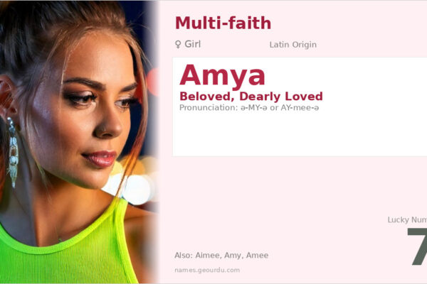 Amya Name Meaning — Origin, Gender & Details (2025)
