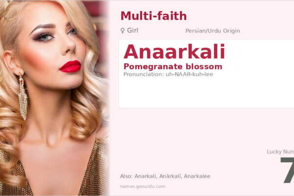 Anaarkali Name Meaning — Persian Origin, Girl Name & Cultural Significance (2025)
