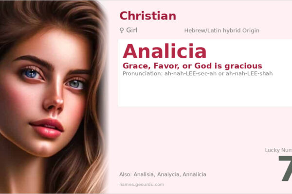 Analicia Name Meaning — Origin, Gender & Details (2025)