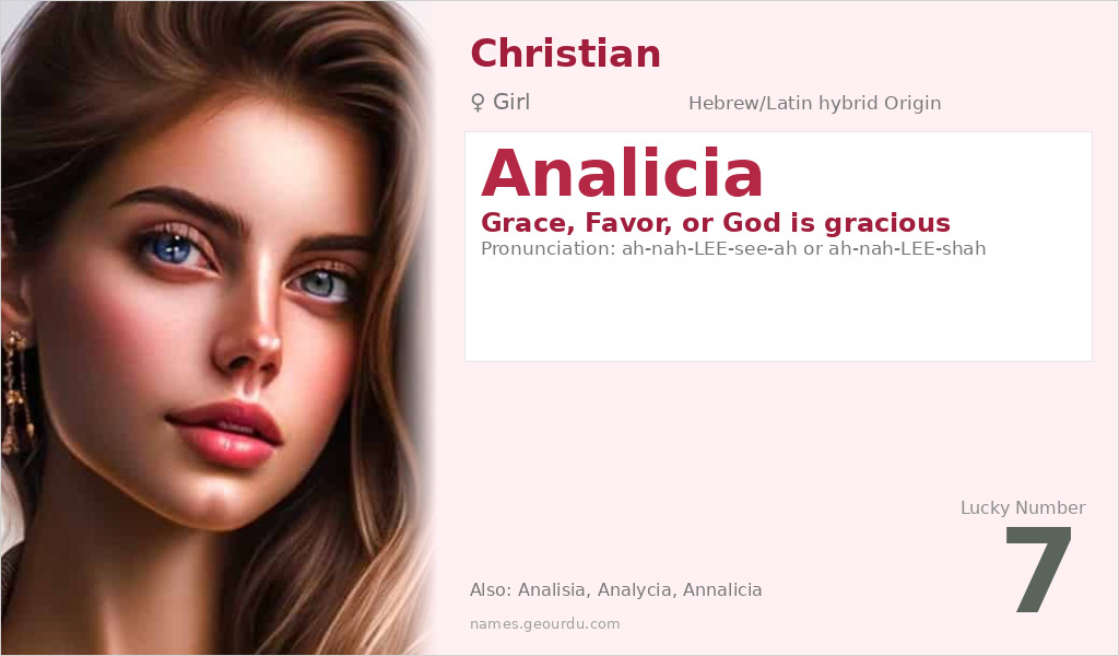 Analicia Name Meaning and Details