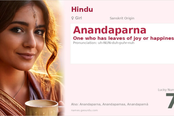 Anandaparna Meaning — Sanskrit Origin, Girl Name & Details (2025)