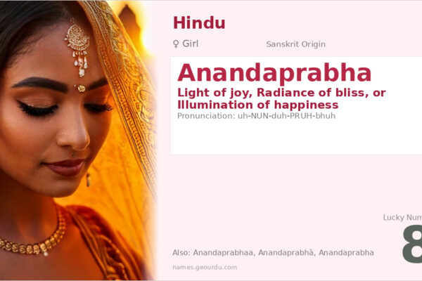 Anandaprabha Meaning — Sanskrit Origin, Girl Name & Spiritual Significance (2025)