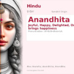 Anandhita Name Meaning and Details
